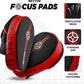 WYOX Curved Boxing Punch Mitts – Boxing Pads Training Set, Punching Mitts for Adults, Kickboxing Pads, Muay Thai Pads, Karate Pads, MMA Training Equipment, Martial Arts Focus Pads