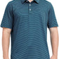 Men's Golf Polo Shirts Short Sleeve Striped Performance Moisture Wicking Dry Fit Golf Shirts for Men