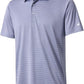 Mens Golf Shirt Moisture Wicking Dry Fit Performance Sport Short Sleeve Striped Golf Polo Shirts for Men