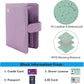 Melsbrinna Rfid Passport Holder for Travel women/Men, Cute Passport Wallet Rfid Blocking Card Slots, Rfid Passport Cover/CaseTravel Wallet, Passport Book Holder (1, Purple1)