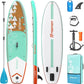 FBSPORT 11' Premium Stand Up Paddle Board, Yoga Board with Durable SUP Accessories & Carry Bag | Wide Stance, Surf Control, Non-Slip Deck, Leash, Paddle and Pump for Youth & Adult