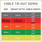 Petest 40ft Tie-Out Cable with Crimp Cover for Heavy Dogs Up to 125 Pounds
