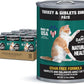 Dave's Pet Food Grain Free Canned Cat Food (Turkey & Giblets Pate), Made in USA Naturally Healthy Canned, Canned Pate, 12.5 oz Cans (12 Pack)