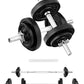 Yes4All Old School Adjustable Dumbbell Set with Weight Plates, Star Lock Collars/Connector, 40lbs to 200lbs Adjustable Weight Plates Set