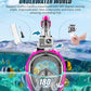 QingSong Full Face Snorkel Mask for Adults, Snorkeling Gear with Camera Mount, 180 Degree Panoramic View Snorkel Set Anti-Fog Anti-Leak