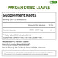 FreshDrinkUS, Premium 8oz Natural Pandan Leaves Dried, 100% Pure Dried Pandan Leaves, Pandan Leaf Tea, No Additives, No Caffeine, Vegan (8 oz Dried Leaves)