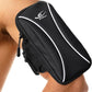 HiRui Arm Bag & Wrist Bag Phone Holder, Sports Running Armband for Gym, Cycling & Workout, Compatible with iPhone 16/15/14 Series, Samsung Galaxy & More, Reflective, Adjustable, Secure Fit (Black)