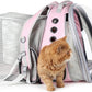 Lollimeow Cat Carrier Backpack, Bubble Dual Expandable Backpack Carrier, Pets and Small Dogs,Airline-Approved, Designed for Travel, Hiking, Walking & Outdoor Use (Dual Expandable-Pink)