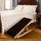 Dog Ramp for Bed, Adjustable Pet Ramps for Dog to Get on Bed, Non-Slip Rubber Surface - Folding Wooden Dog Ramp for Small/Large/Old Dogs, Adjustable up to 19.5 inch High Beds