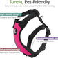Dog Seat Belt, Safety Vest Dog Car Harness with Adjustable Buckle Dog Seat Belt for Vehicle Nylon Pet Safety Seat Belts Heavy Duty(L, Magenta)