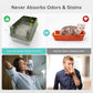 Enclosed Stainless Steel Cat Litter Box with Lid, XL Extra Large Litter Box for Big Cats, Metal Litter Pan High Sided, Never Absorbs Odors, Anti-Urine Leakage, Include Scoop (Green)