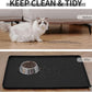 Waterproof Pet Feeding Mat with High Raised Edges, Heavier and Thicker Placemats for Cat Dog Water Bowl with BPA Free, Dogs Cats Food Mats for Messy Drinkers to Prevent Spill and Protect Floors