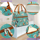 FlowFly Insulated Lunch Cooler Bag - Tote Bag Organizer for Women/Men, Dog