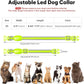Flashseen LED Cat Collar,Light Up Dog Collar Rechargeable, Dog Lights for Night Walking, Comfortable Soft Mesh Pet Collar Adjustable for Cats Puppy and Small Dogs(Neon Green, XS)