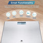 Etekcity Stainless Steel Digital Body Weight Bathroom Scale Step-On Technology Large Blue LCD Backlight Display, 400 Pounds , Grey, 12x12 Inch (Pack of 1)