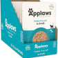 Applaws Natural Wet Cat Food in Broth, Limited Ingredient Wet Cat Food Pouches, No Additives, Made with Natural Ingredients, Tuna Fillet in Broth (12 x 5.3oz Pouches)