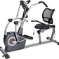 Sunny Health & Fitness Elite Recumbent Cross Trainer & Elliptical Machine with Arm Exercisers for Home Arm/Leg Training, Easy Adjust Seat & Mesh Backrest, Free SunnyFit App Bluetooth Connectivity
