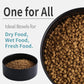 Black Dog Bowl Ceramic for Medium Large Breed,Dog Food Water Dish Heavy Weighted, Non Slip Porcelain Extra Large Big 9.4 in Pet Bowl