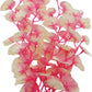 16 Inch Aquarium Fish Tank Plant Betta Fish Tank Decor,2 Pack Silk Aquarium Plants for Aquarium Decoration (White-Pink)