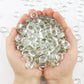 0.96LB Glass Beads Vase Filler Aquarium Gravel Decor Flat Glass Marbles Gems Pebbles Fish Tank Rocks Home Decorative Art Craft - Clear