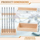Leinuosen Hockey Stick Holder Wall Mounted and Vertical 2 in 1 Wooden Ice Hockey Rack Organizer Storage and Display Large Capacity Organizer Holds up to Sticks for Player Gifts