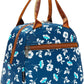 FlowFly Insulated Lunch Cooler Bag - Tote Bag Organizer for Women/Men, Floral#White