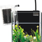 White Glass Betta Aquarium Starter Kits 1.2 Gallon Betta Fish Tank Starter Kit - LED Light & Self-Cleaning Filter Included
