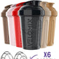 '-6 PACK- 20 OZ Protein Shaker Bottles for Protein Mixes, Shaker Cups for Protein Shakes, Small Shaker Bottle Pack, Shaker Cup, Shakers for protein Shakes (Midnight Clay - 6 Pack)