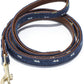 Puppy Leash for Small Dogs Cute Leather Navy Leashes (Leash-Navy)