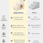 Happi N Pets Dog Stairs with Cat Scratching Post & Large Condo, Stable Pet Steps for High Beds Couch, 3 Combinations Cat Ramp Tree Tower for Cats or Small Dogs, Removable Cushion & Bonus Toy, Beige