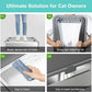 2PACK Stainless Steel Cat Litter Box with High Sides Lid, Extra Large XL Litter Box for Big Cats, Metal Kitty Litter Boxes with Anti-Leakage Enclosure,Non-Stick,Odorless,Scoop Included