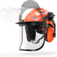 TOOLIOM Chainsaw Helmet with Face Shield and Ear Muffs, Forestry Safety Helmet, ANSI Z89.1 Certified Arborist Helmet, Chainsaw Safety Equipment