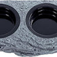 Wacool Magnetic Gecko Ledge - Double Bowl Reptile Feeding Tray with 6 Feeding Cups for Geckos, Lizards, Chameleons and Reptile Pets