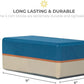 Sunshine Yoga 4" Striped Yoga Block, 10 Pack Bulk EVA Foam Yoga Blocks, Firm and Supportive Yoga Brick, Balance Foam for Stretching, Pilates, and Workout, 4" x 6" x 9"