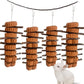 Bunny Carrot Cake Chew Toys,Rabbit Teeth Grinding Hanging Chinchillas Molar Toy Improve Dental Health Natural Apple Sticks for Guinea Pigs Rats Hamsters Gerbils(4 Packs)