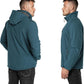 Outdoor Ventures Men's Lightweight Softshell Jacket Fleece Lined Hooded Water Resistant Winter Hiking Windbreaker Jackets