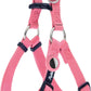 PUPTECK No Pull Dog Harness Soft Adjustable Basic Nylon Step in Puppy Vest Outdoor Walking with ID Tag and A-ir Tag Case, Fuchsia, S