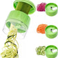 3 in 1 Vegetable Spiralizer Slicer, Adjustable Zucchini Carrot Noodle Maker, Cucumber Spiral Cutter, Easy to Use Kitchen Tool（Green）