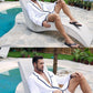 Luxurious Men's Bathrobe, Organic Cotton Terry Towelling Blazer, Leisure Cotton Bath Robe for Pool and beach