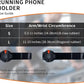 Wristband Phone Holder for Running,Phone Wrist Strap 360° Rotation & Detachable - Compatible with iPhone 16/15/13/XR, for Samsung and More - Fits 4''-6.5'' Phones - for Walking(S)