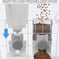 kathson Rabbit Gravity Auto Feeder Set 35oz Hanging Automatic Food Water Dispenser Cage Automatic Feeder Set for Rabbit Chinchilla Guinea Pig Hedgehog Ferret Kitty Puppy (Grey)