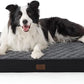 Bedsure Orthopedic Dog Bed for Large Dogs - Thick Flat Memory Foam Pet Mattress with Removable Washable Cover and Egg Crate Foam, Suitable for Pet Up to 65 lbs, 36x27x3.5 Inches, Black
