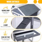 GEGURI Large Rabbit Hutch Indoor Outdoor Chicken Coop Wooden Bunny Cage with Waterproof Roof