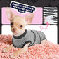FUAMEY Dog Recovery Suit Male,Dogs Surgery Neuter Suits Puppy Spay Shirts for Female Protect Dog's Skin Anti Licking Abdominal Wounds Doggie Onesie Pet Bodysuit Alternative to Cone Gray Stripes XXL