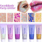 MEICOLY Blue Face Body Glitter,Halloween Face Glitter Gel,Festival Rave Accessories,Patriotic Veterans Day Independence Day 4th of July Pride Face Paint Makeup,Sparkling Mermaid Body Glitter for Women