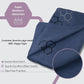 Clever Yoga Non-Slip Hot Yoga Towel – Non-Slip Grip for Hot Yoga, Sweat Absorbent, Honeycomb Silicone Grip, Stays Flat – Ideal for Pilates, Travel, Washable & Lightweight - Dark Blue