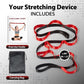 Stretching Strap with 10 Loops-Yoga Strap for Physical Therapy,Home Workout,Pilate & Flexibility Training,Non Elastic Exercise Stretch Band for Hamstring,Leg Stretcher Belt,Flexibility Fascia