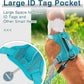 BARKBAY Dog Harness No Pull with ID Tag Pocket - Heavy Duty, Reflective, Easy Control for Large Dogs(Ocean Blue,M)