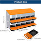 Chicken Nesting Box, 10 Hole 2 Layer Hen Nest Boxes, Roll Away Eggs Laying Boxes,Cleanable Pull Out Hen Roosting Boxes