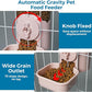 VANNON Small Animal Hanging Automatic Food Dispenser, 35oz Gravity Pet Feeder for Cage, Food Bowl for Rabbit Puppy Cat Ferret Guinea Pig Chinchilla Parrot (Pink)
